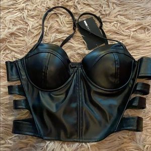 Bustier crop top